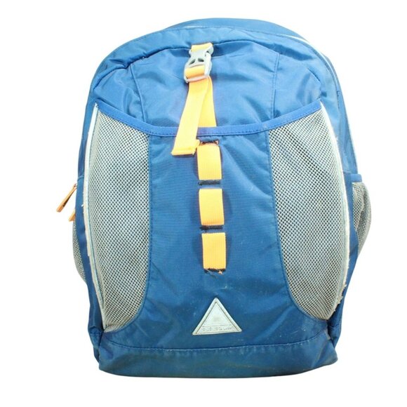 LL Bean Unisex Kid's Explorer Backpack 25L Colorblock Nylon Blue Yellow - Picture 1 of 11
